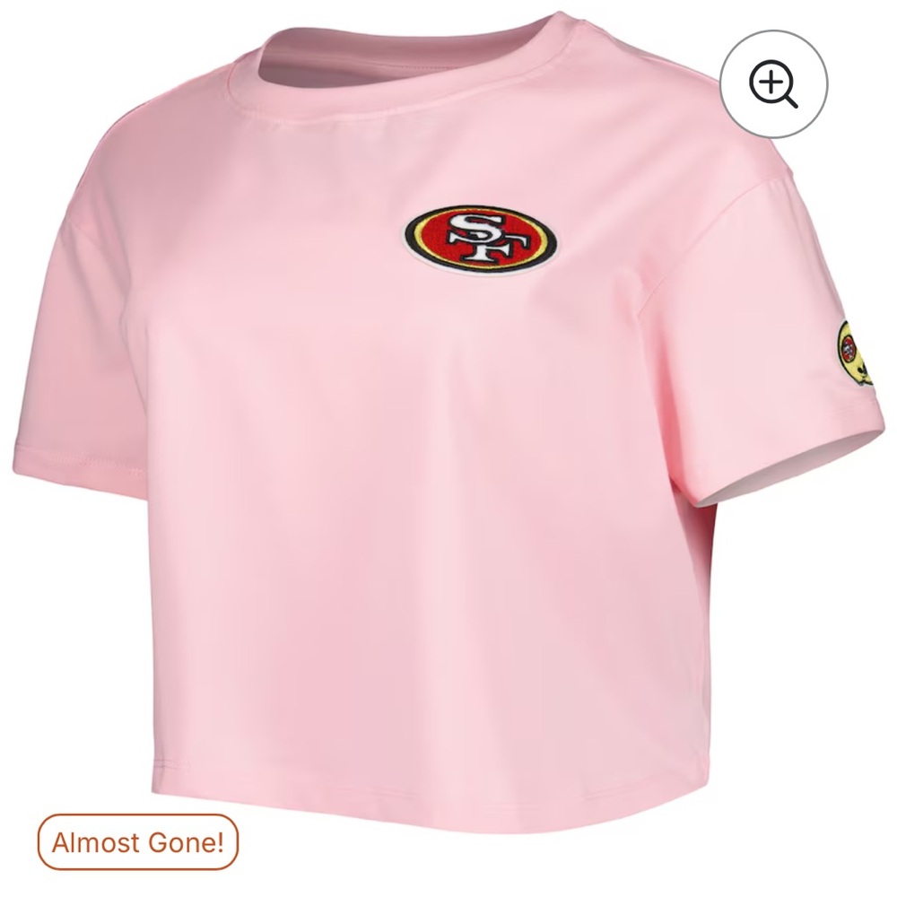 Womens Pink Sports 49ers Team T-Shirt
